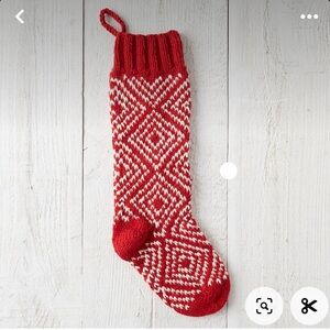 Terrain woolen stocking - red diamond NWOT